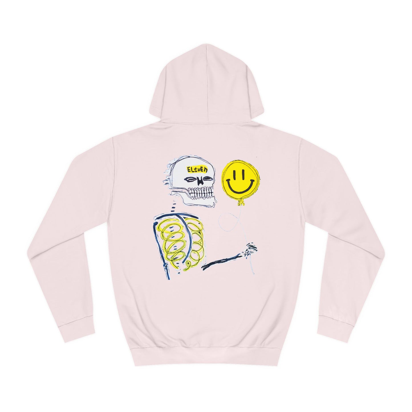Skelly with ballon hoodie