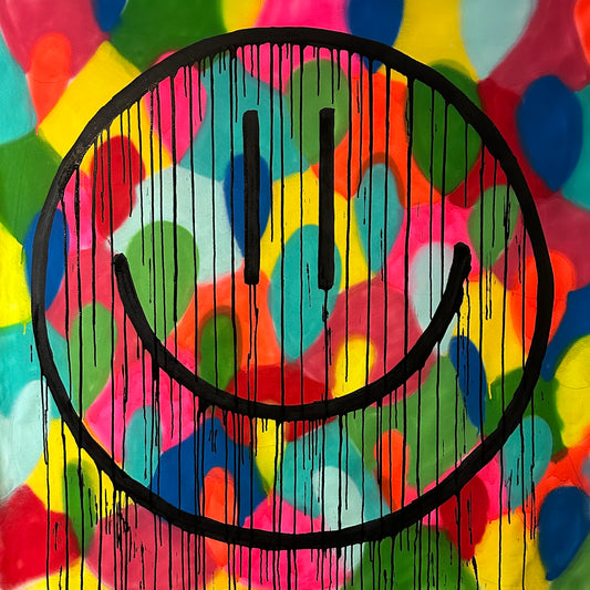 Skinny smiley on lots of color